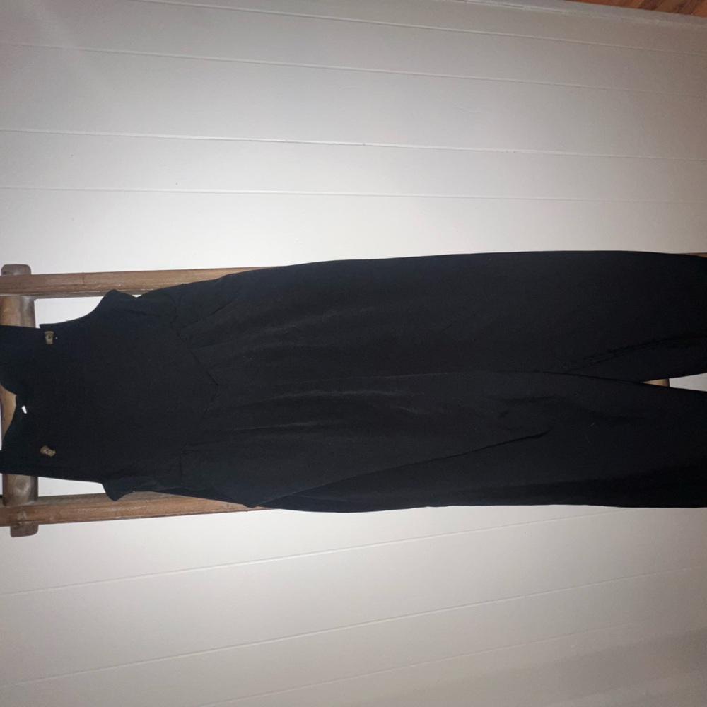 Black jumpsuit! Never worn because it’s way too big and long on me!